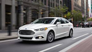 White Ford Fusion Rental Atlanta