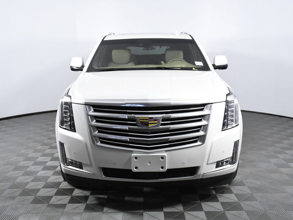 2019 White Cadillac Escalade Platinum Front