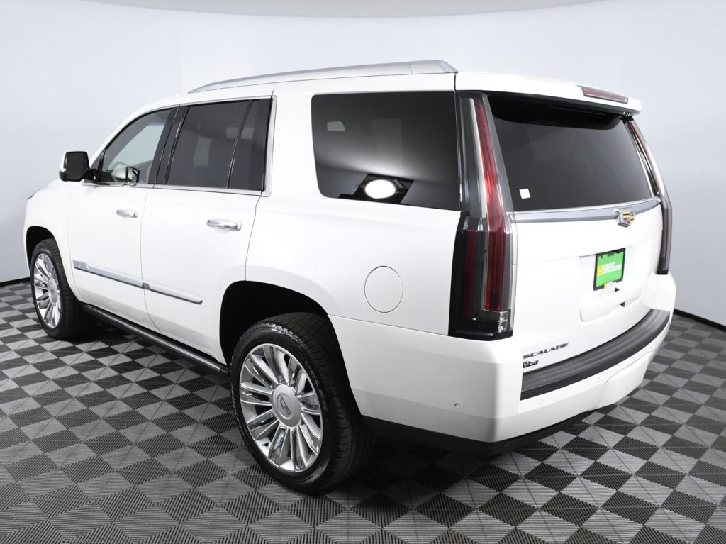 2019 White Cadillac Escalade Platinum Rear Left