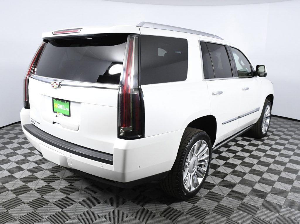 2019 White Cadillac Escalade Platinum Right