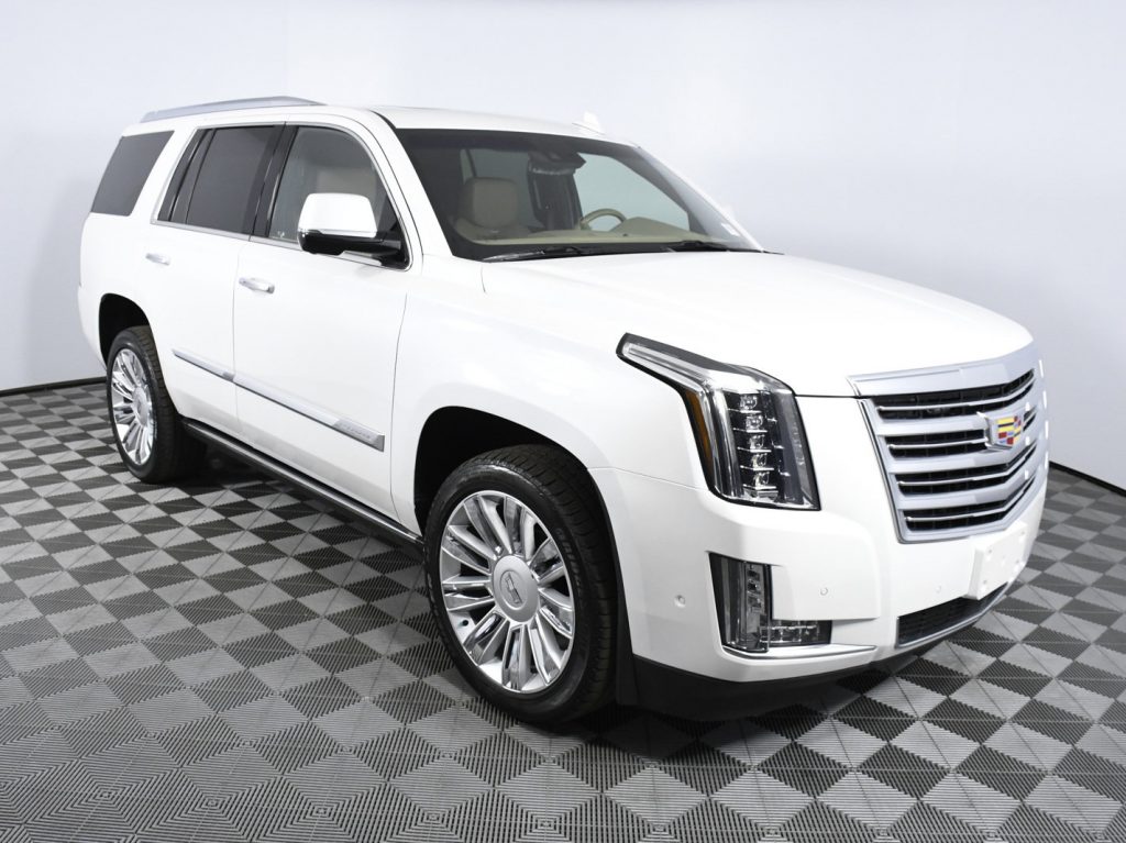 2019 White Cadillac Escalade Platinum