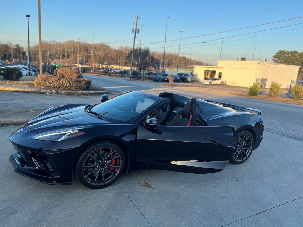 Black Chevrolet Corvette C8 Convertible