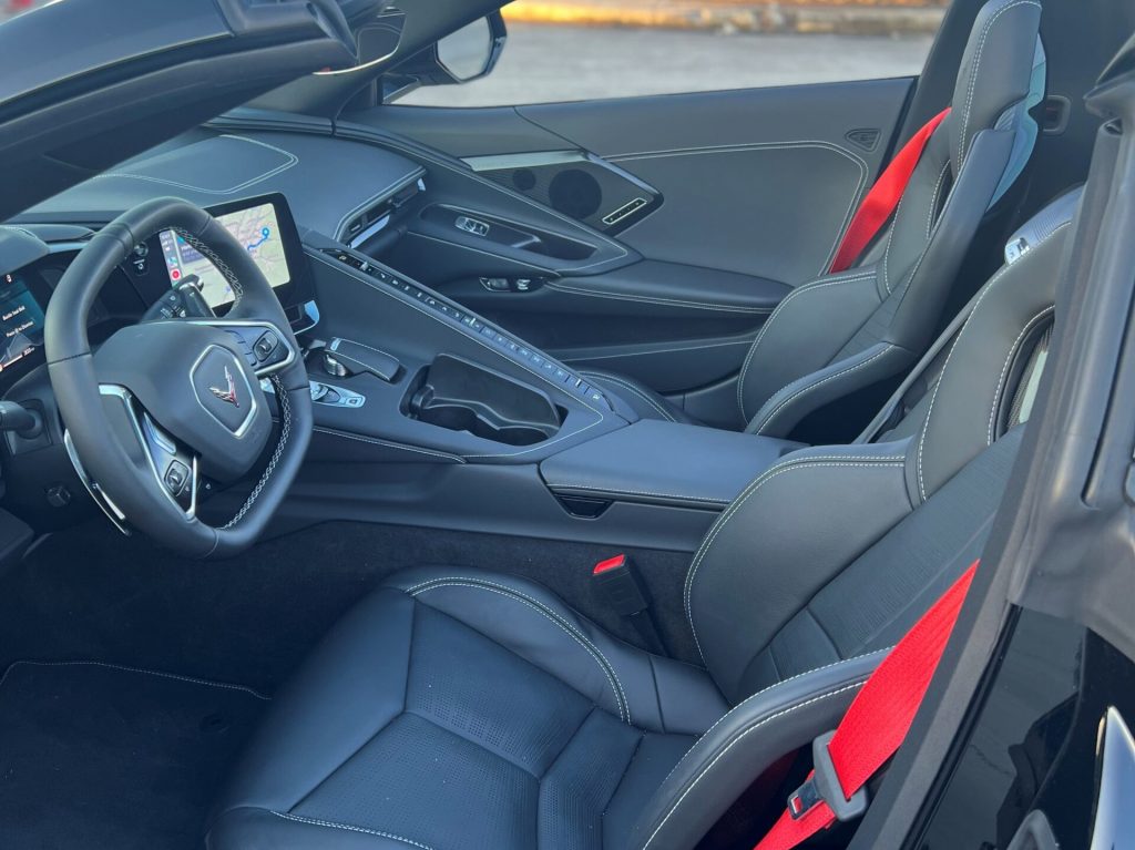 Black Chevrolet Corvette C8 Interior View