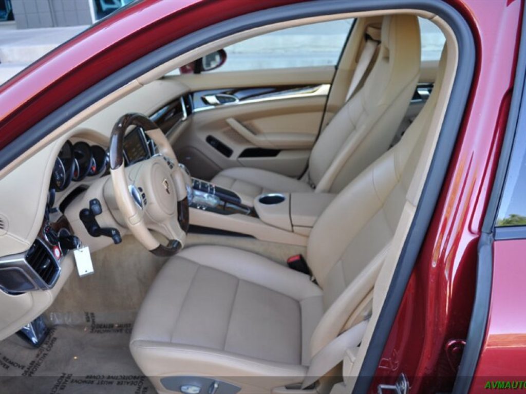 Burgundy 2013 Porche interior 2