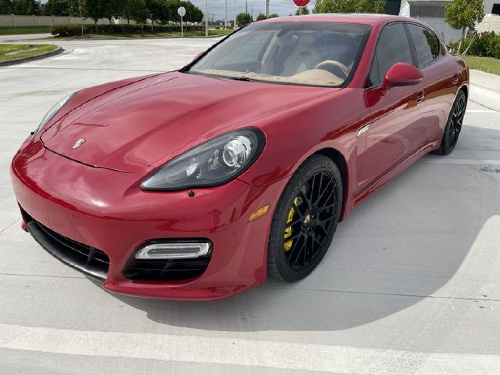 Burgundy Porche Panamera For rent