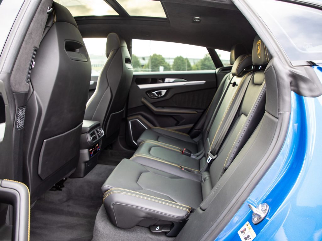 Lamborghini Urus Rental Rear Seat