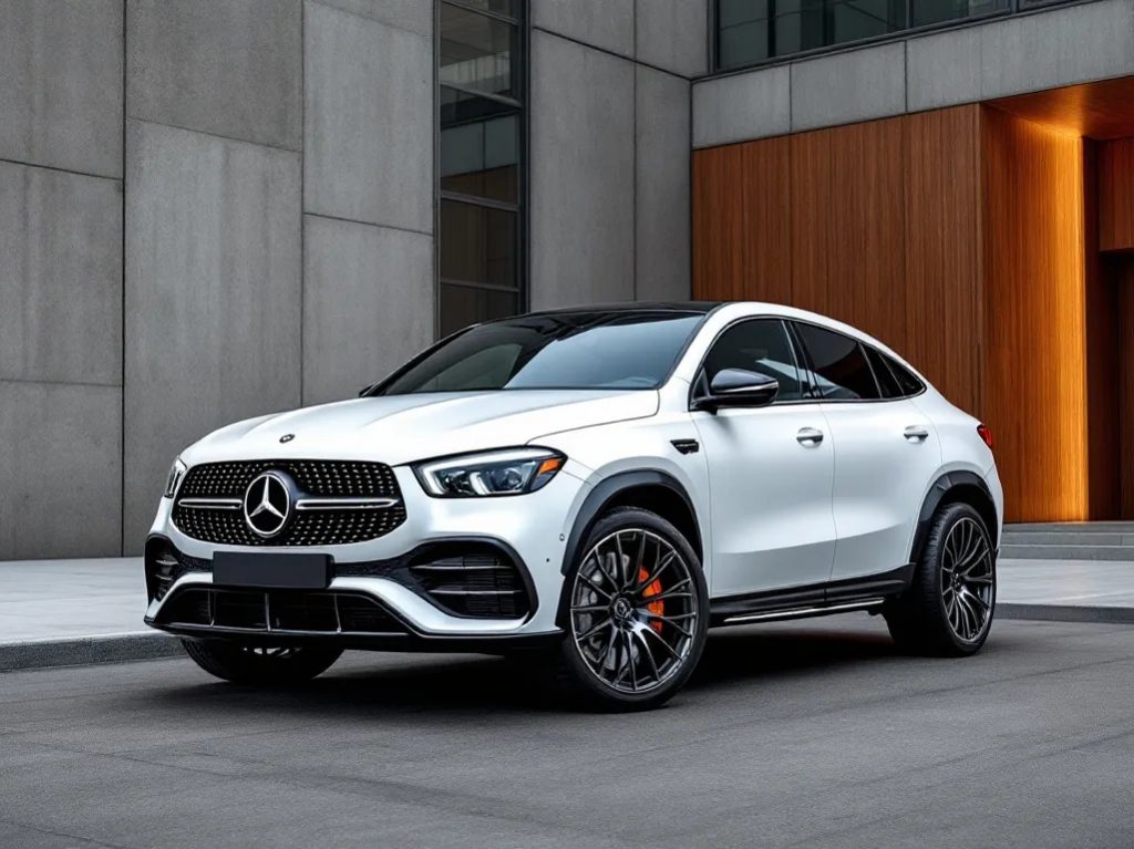 2019 White Mercedes GLE AMG Coupe
