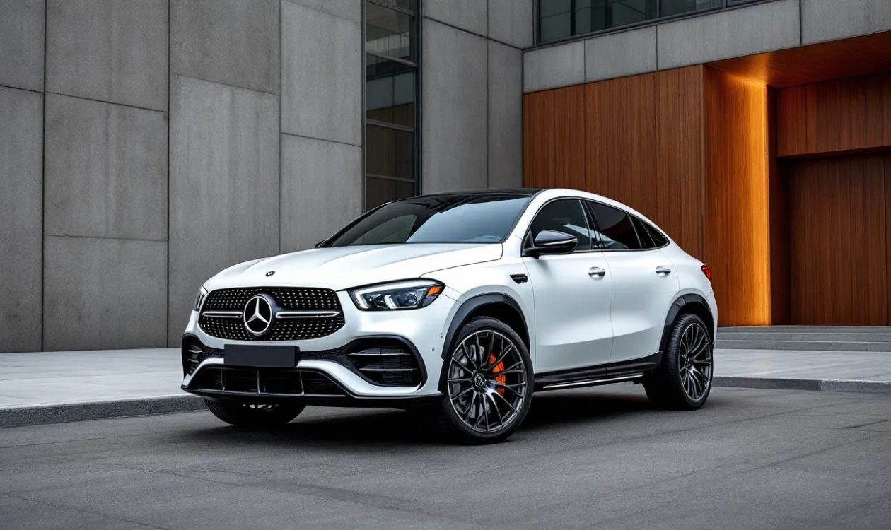2019 White Mercedes GLE AMG Coupe